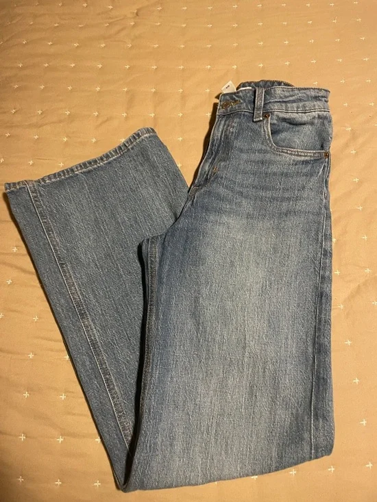 H&M High-Rise Light Blue Women’s Jeans wide leg - Picture 7 of 8